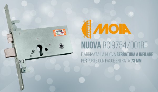 Nuova serratura RCI9754 a infilare Serratura a infilare per porte con fascia RCI9754/001RF | MOIA